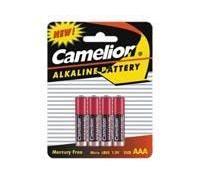 PILES BATON STANDARD CAMELION AAA LR03 SUPER ALCALINE - LOT DE 4 PILES