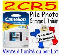 Pile 2CR5 / 245 / PRL6401 Camelion Lithium 6V