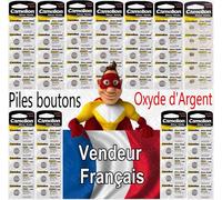 Piles boutons pour montre SR59W G2 396 Oxyde Argent 1,55V Horlogerie Bijouterie