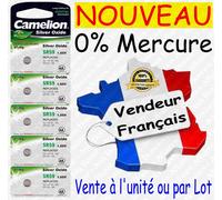 Camelion Pile bouton montre SR 1,55V oxyde d'argent – G0 G1 G2 G3 G4 G6 G7 G10 G11 G12 G13