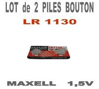 Piles bouton Alcaline Maxell LR1130 X2