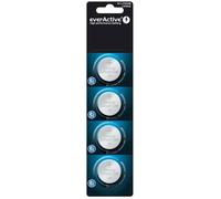 Piles bouton au lithium - everActive - CR3032 - 3 V - Lot de 4 - 580 mAh - 30x3,2 mm - Durée de vie 10 ans