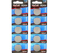 Piles Bouton CR2450 3V 540 mAh (Lot de 10)-Piles Plates Standard résistantes et de Haute qualité-Piles Boutons pour système d'ouverture à Distance,Calculatrice,Jouet électronique,etc.
