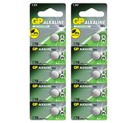 Piles bouton LR44 (A76 / AG13) 10 pcs. Multi-pack, produits de marque GP [1.5V - Sans mercure]
