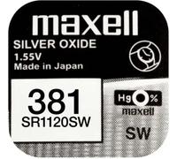 Piles bouton MAXELL, 0% mercure, lot de 10 301 - 399