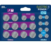 Piles bouton Mix Megablister 20 ELECTRIC POWER