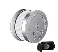 Piles Bouton,Pile Bouton Rechargeable,Piles Rechargeables ioniques LIR2032 3,6 V - 2X Batteries ioniques Plates 40mAh 1-1.5h Charge pour Jouets électroniques