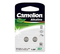 Camelion Piles boutons alcalines AG1 LR621 364 164 Sans mercure – Blister 2 piles