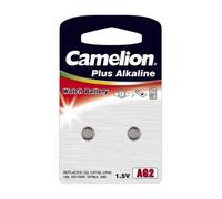Piles boutons Alcaline AG 2 / LR726 / 396 / 196 / Blister de 2 piles « SANS MERCURE » CAMELION