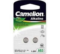 Camelion Pile bouton LR41/AG3 – Alcaline 1,5 V Sans mercure – 2 pièces