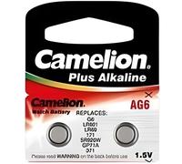 Piles boutons Alcaline AG 6 / LR920 / 371 / 171 / Blister de 2 piles « SANS MERCURE » CAMELION