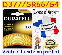 Piles boutons D389 SR54 G10 DURACELL Oxyde Argent - Montre Horlogerie Bijouterie