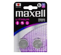 Maxell Piles boutons Lithium CR2032 3 V 20 mm Lot de 2