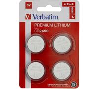 Verbatim Cr2450 3v Button Battery Argenté