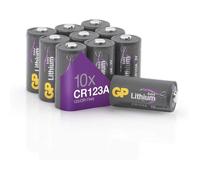 Piles CR123A - Lot de 10 Piles | GP Extra | Batteries Lithium CR 123A 3V - Longue durée et Haute Performance, dispositifs