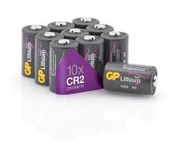 Piles CR2 - Lot de 10 Piles | GP Extra | Batteries CR2 / DLCR2 3V Lithium - Longue durée pour appareils Photo, Lampes de Poche, capteurs et Autres appareils gourmands en énergie