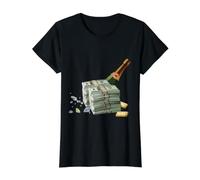 Piles d'argent, de Diamants, de métaux précieux et de vin Fin T-Shirt Graphique avec Valeur