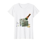 Piles d'argent, de Diamants, de métaux précieux et de vin Fin T-Shirt Graphique avec Valeur