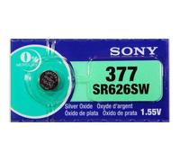 Piles de montres - SONY - SR626SW (377) - Lot de 10 - Oxyde d'argent - Sans mercure