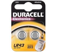 Duracell Lot de 2 Piles Bouton alcalines au manganèse (LR43/AG12/V12 GA)