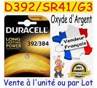 Duracell 392/384 pile domestique Batterie à usage unique Argent-Oxide (S)