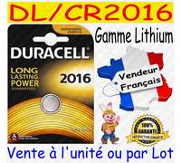 Piles DURACELL DL2025 CR2025 - Vente aussi : CR2032 CR2016 CR1620 CR2430 CR2450