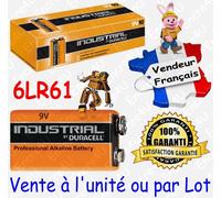 Piles DURACELL INDUSTRIAL PROCELL 6LR61 9V VOLT MN1604 ( à l'unité ou par lot )