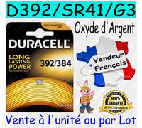Pile bouton 392 oxyde d'argent Duracell 45 mAh 1.55 V 1 pc(s)