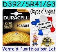 Duracell 392/384 pile domestique Batterie à usage unique Argent-Oxide (S)