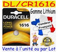 Pile bouton CR 1616 lithium Duracell 45 mAh 3 V 1 pc(s)