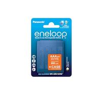 Sanyo Piles rechargeables Eneloop BK-4MCDEC AAA/HR03 800 mAh Ni‑MH 1,2V Lot 4 + boîte de stockage