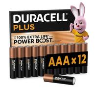 Piles jetables - Duracell - LR03 - Plus Power - Lot de 12 - 1,5 V