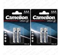 Piles Lithium AAA LR03 FR03 R3 LR3 E92 MN2400 AM4 1,5V 1100 mAh ( Camelion )