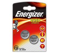 2 Piles CR2450 Energizer Bouton Lithium 3V