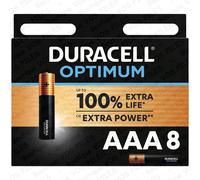 Duracell MN2400 AAA Micro Batterie Optimum 8 Pièces Blister