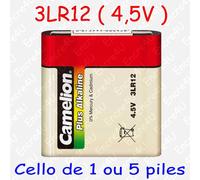 4 Camelion 3LR12 Plus Alcaline batteries 4.5V 3000mAh 1SH 2026 Neuf