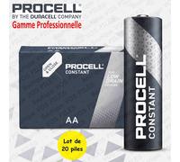 10 Piles Alcalines AA / LR6 Duracell Procell Constant