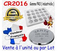 Pile CR2016 Varta Bouton Lithium 3V