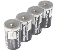 Piles mono-alcalines Powerline LR20 au film 4er, 1,5 Volt, capacité 19760mAh