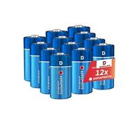 AGFAPHOTO Piles Mono D LR20 Alcalines Plus (1,5V, Lot de 12) - Longue Durée de Vie - Idéales pour Lampes, Radios, Jouets et Plus - Performance Fiable et Constante - Usage Domestique et Professionnel