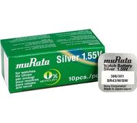Piles Murata/Sony 386/301 pour montres à quartz avec oxyde d'argent 1,55 volts