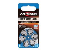 Piles pour appareils auditifs ANSMANN type 675 / PR44 (2 x 6 pièces)
