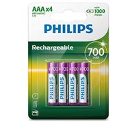 Philips Batteries rechargeables HR03 (AAA) NiMH 700 mAh 1,2 V – lot de 4