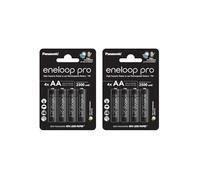 Piles Rechargeables AA eneloop Pro Lot de 8 2500 mAh Ni-MH Prêt à l'emploi