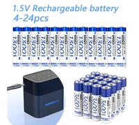 Piles rechargeables AA Li-ion NOHON 1,5 V, lot de 3600 mWh, haute capacité, longue durée, piles AA AAA, chargeur de piles 8Pcs AAA no charger
