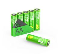 Piles Rechargeables AA NiMH 1300 mAh - Lot de 6 Piles | GP Charge & Save | Préchargées, Longue durée, résistantes aux températures extrêmes | Idéales pour Lampes, Jouets, Stations météo, Accessoires