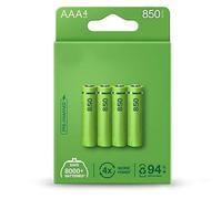 Piles Rechargeables AAA de 85 mAh préchargées en Usine, Blister de 4 Piles
