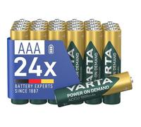 Piles rechargeables AAA - Varta - Power on Demand - Lot de 8 - 1000 mAh - Prêtes à l'emploi