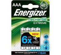 Piles rechargeables Energizer 4 x AAA Extreme G