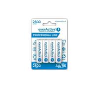 Piles Rechargeables Everactive Ni-MH R6 AA EVHRL6-2600 2500mAh Pack de 4